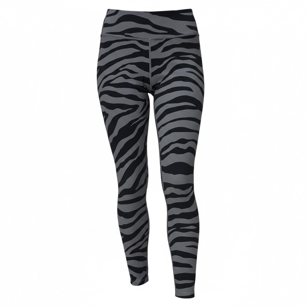 Varley Black and Gray Zebra Print Leggings